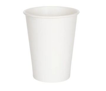 Vaso papel 12 oz Blanco compostable